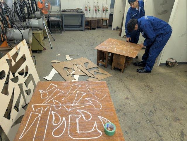 ケガキ作業
