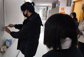 生徒による電気設備の整備点検