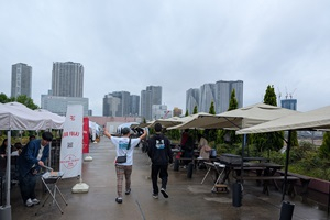 築地市場でのバーベキュー