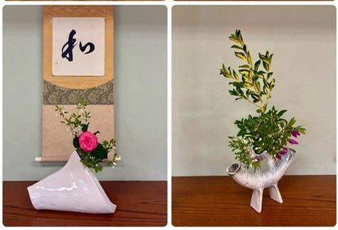 4月13日生徒の生け花１