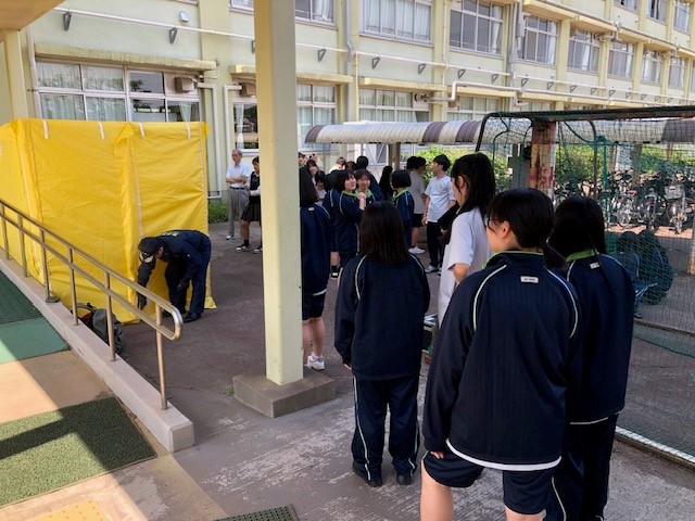 杉並総合高校　防災訓練　6