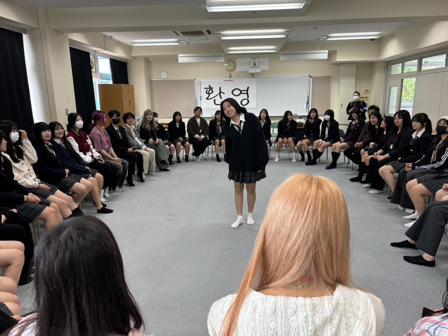 姉妹校交流　韓国語　ハングル２