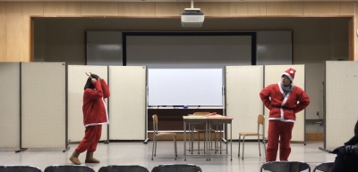 演劇部発表の様子