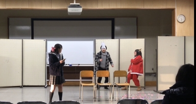演劇部発表の様子