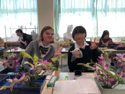 フランスからの留学生アメリさん