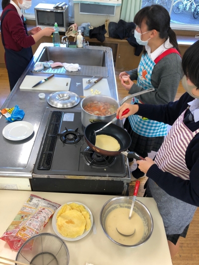 フランス語1フランス料理作成中