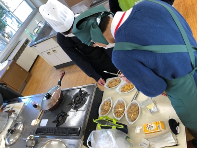 フランス語1フランス料理作成中
