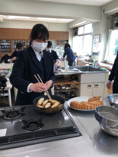 フランスの料理作成中