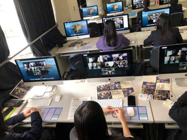 コロナ禍での韓国高校生と国際交流예림디자인고등학교