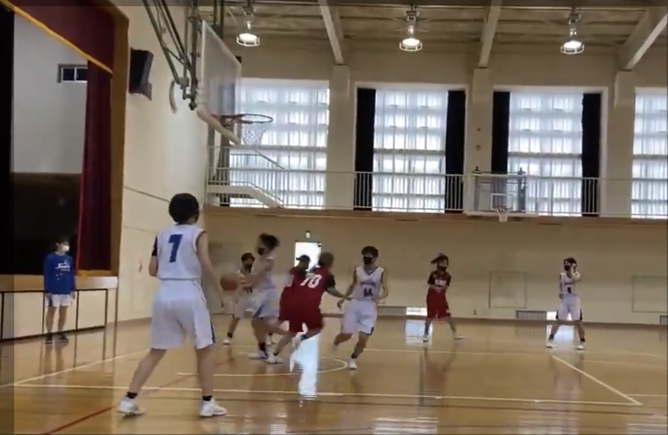 女子バスケットボール部　練習試合　杉並総合