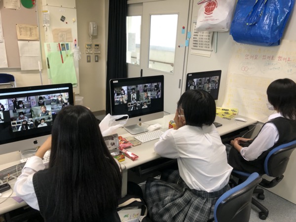 杉並総合 韓国高校生との国際交流