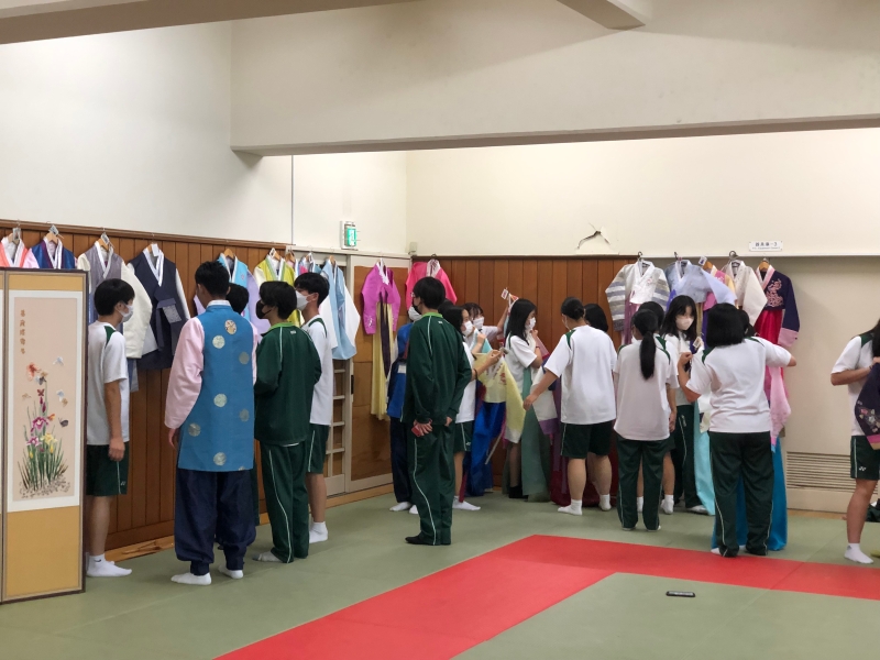 韓国伝統民族衣装　韓服体験　杉並総合