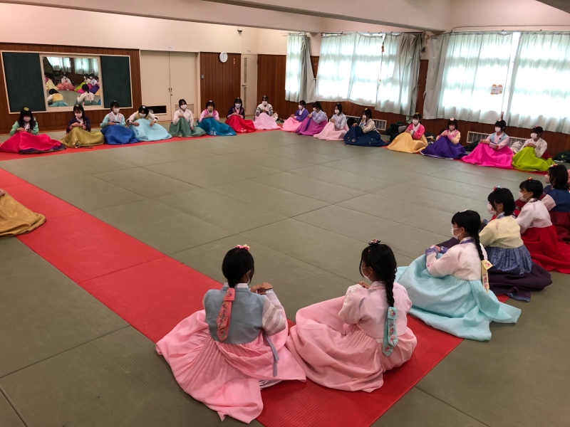 韓国伝統民族衣装　韓服体験　杉並総合