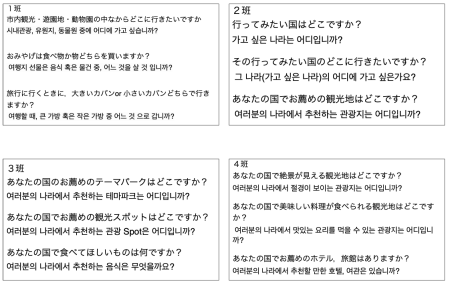 韓国の高校生と国際交流　杉並総合高校　ハングルの授業