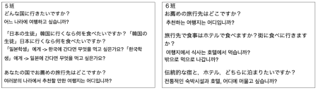 韓国の高校生と国際交流　杉並総合高校　ハングルの授業