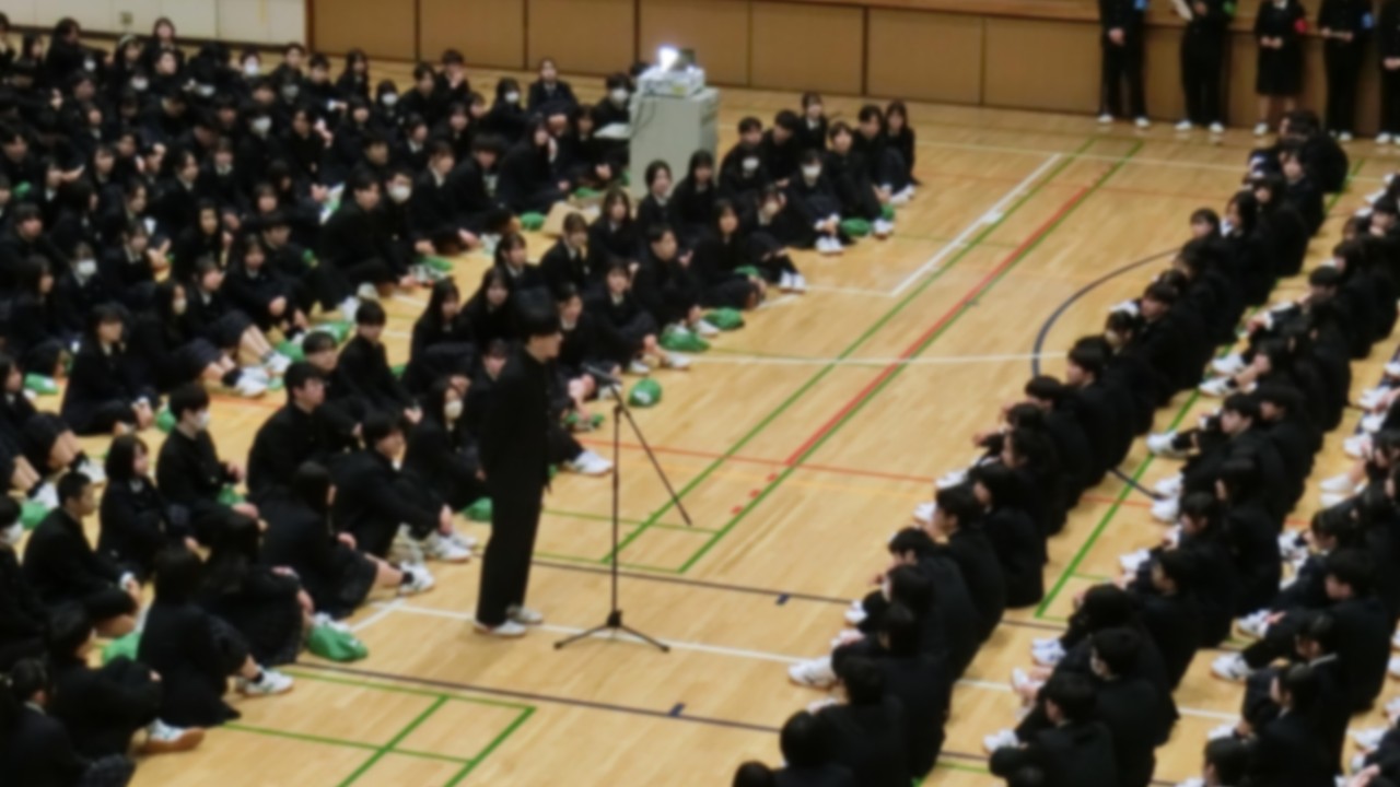 1生徒会長からのあいさつ