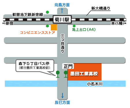 本校の路線図