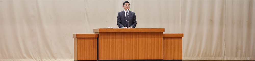 始業式の写真