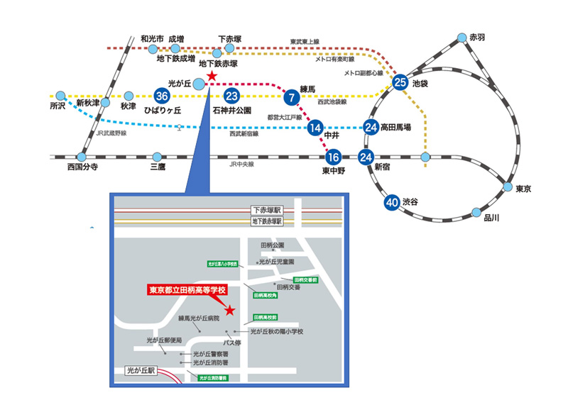 本校の路線図