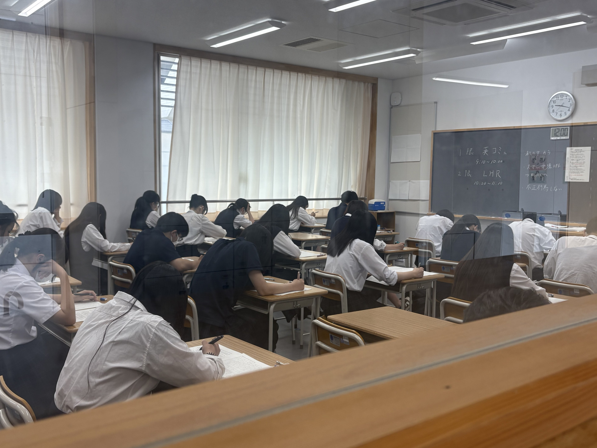 期末考査最終日