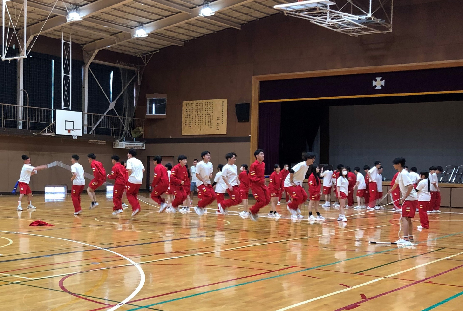 体育祭練習全体