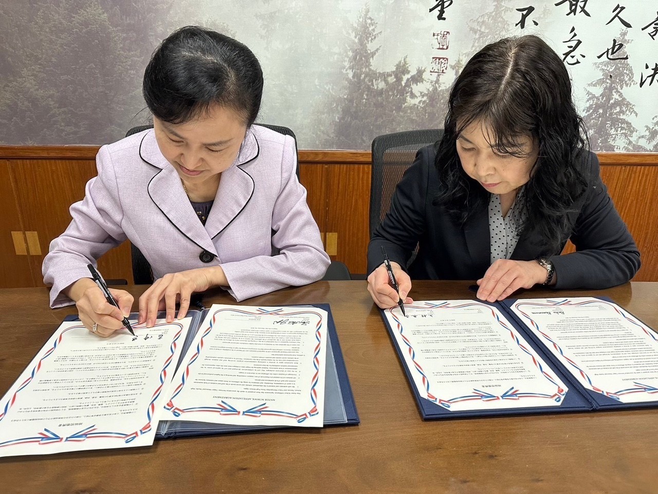 姉妹校提携2校校長