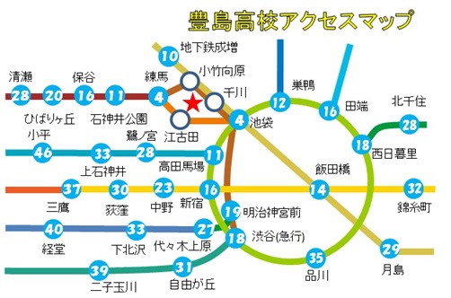 本校の路線図