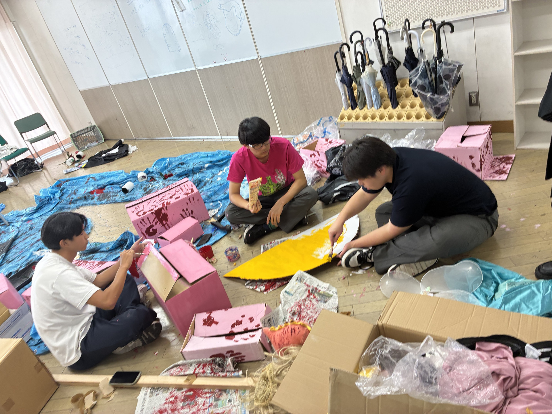 080910銀翼祭前日会場準備1
