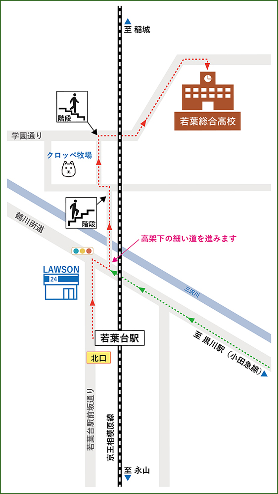 本校の路線図