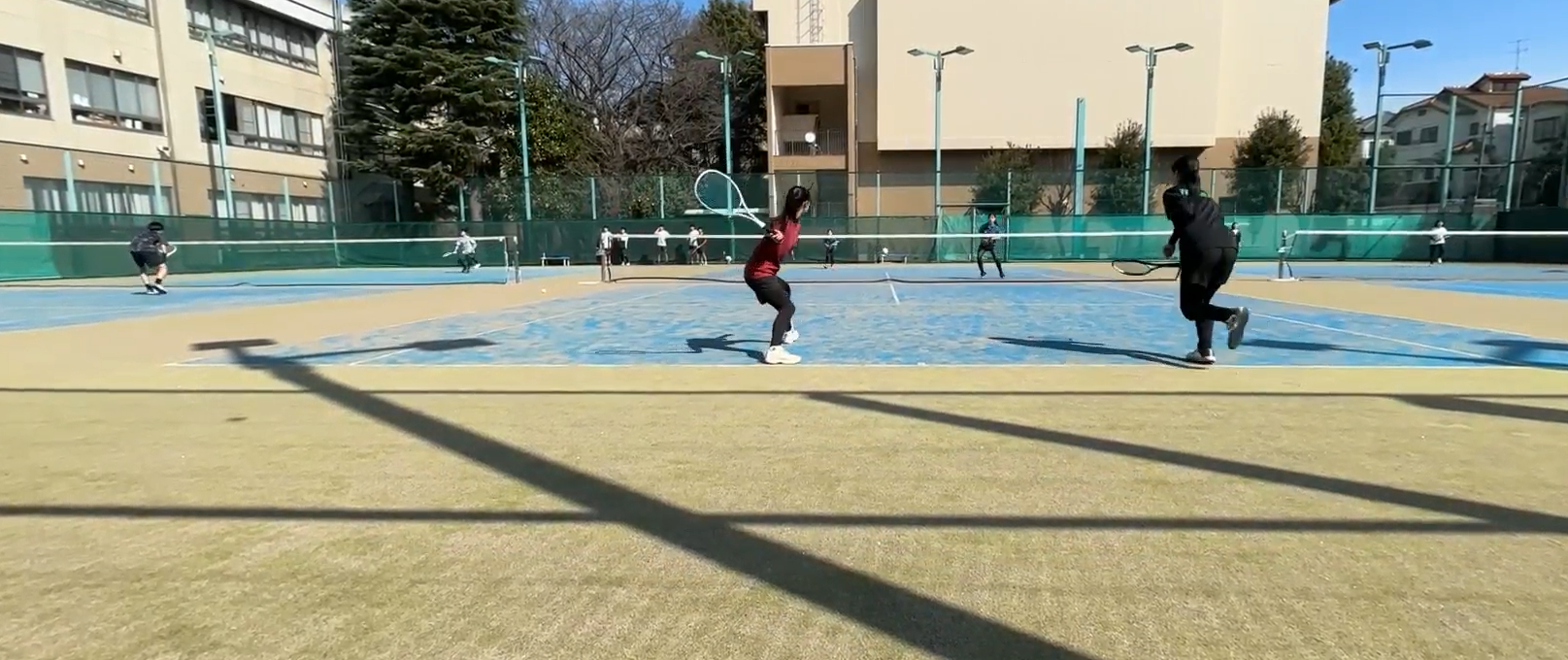 練習試合の様子①